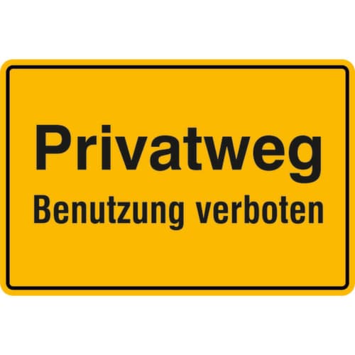 Verbotsschild SafetyMarking®, "Privatweg - Benutzung verboten"