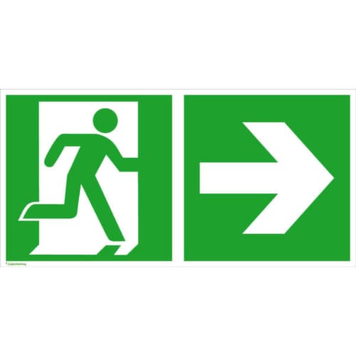 Fluchtwegschild SafetyMarking® PLUS Notausgang