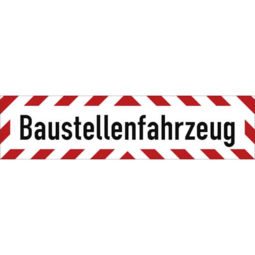 Kfz-Hinweisschild SafetyMarking®, "Baustellenfahrzeug"
