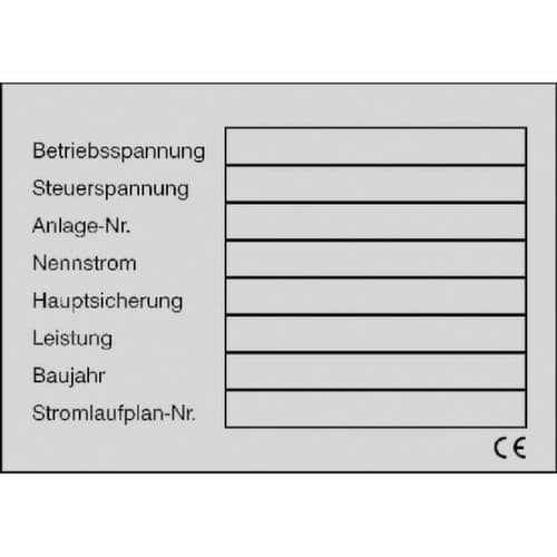 Typenschild SafetyMarking®, "zur Selbstbeschriftung"