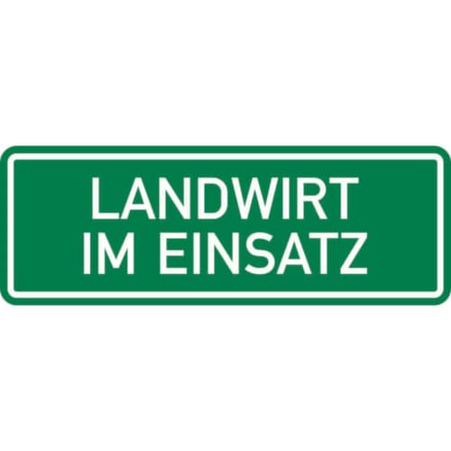 Kfz-Hinweisschild SafetyMarking®, "Landwirt im Einsatz"
