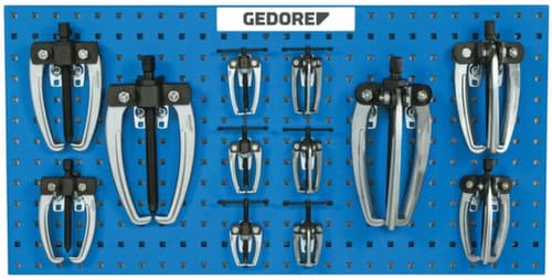 GEDORE 1.18/1.19 Abzieher-Satz auf Lochwand 12-teilig