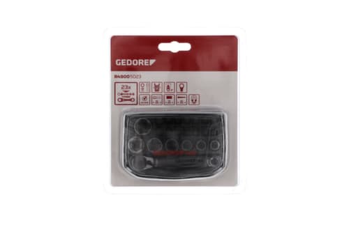 GEDORE R49005023 Steckschlüssel-Satz 1/4" 6-13mm +Bits 23-teilig