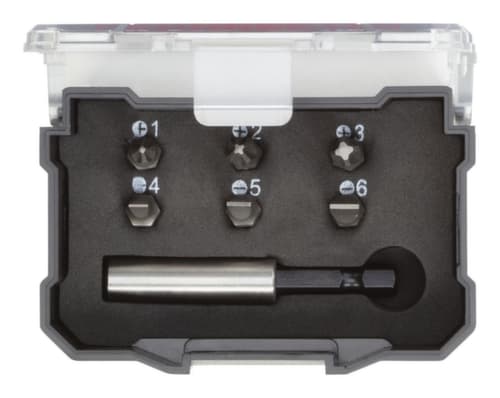 GEDORE R33005007 Bit-Box 1/4 PH+SL+Bithalter magnetisch 7-teilig