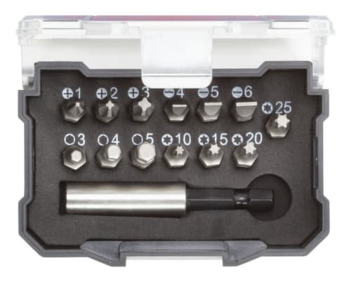 GEDORE R33005014 Bit-Box 1/4 PH+SL+TX+6-kant+Bithalter 14-teilig