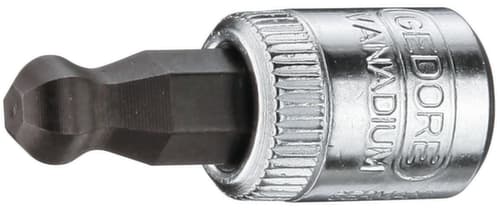 GEDORE IN 20 K 6 Schraubendrehereinsatz 1/4" Kugelkopf Innen-6-kant 6 mm