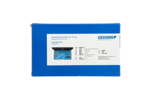 GEDORE D 20 KMU-20 Steckschlüssel-Satz 1/4" 37-teilig UD-IN-IS-PH-PZ-TX