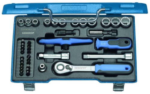 GEDORE D 30 KMU-20 Steckschlüssel-Satz 3/8" 40-teilig IN-IS-PH-PZ-TX-XZN