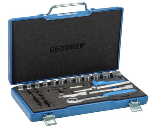GEDORE D 30 KMU-20 Steckschlüssel-Satz 3/8" 40-teilig IN-IS-PH-PZ-TX-XZN
