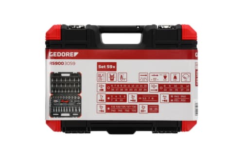 GEDORE R59003059 Steckschlüssel-Satz 3/8" 6-24mm 59-teilig