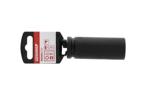 GEDORE R63002015 Kraftschraubereinsatz 1/2" 6-kant 20 mm Länge 78 mm