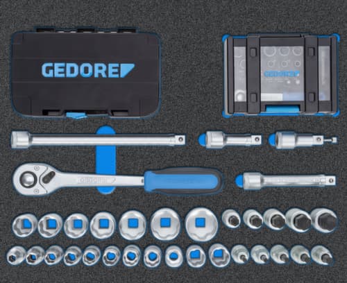 GEDORE WSL-M-TS-172 Wkz.Wagen WORKSTER mit Sortiment 172 teilig
