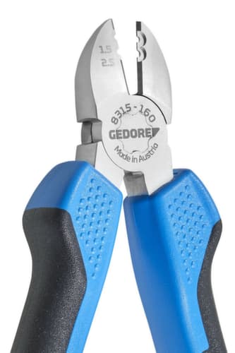 GEDORE 8315-160 JC Abisolier-Seitenschneider 160 mm 2K-Griff