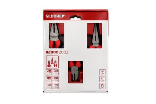 GEDORE R28002003 Zangensatz 2K-Griff 3-teilig