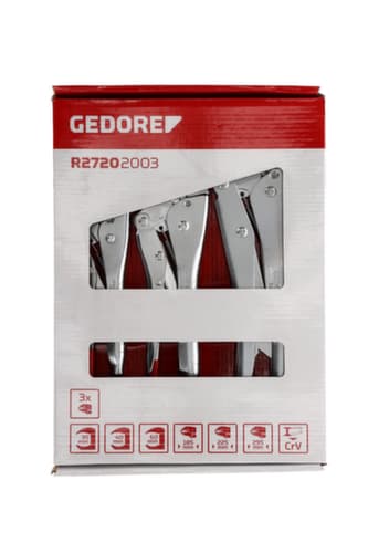 GEDORE R27202003 Gripzangensatz 7-12 Zoll 35-60mm 3-teilig