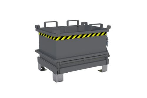 Bauer Mini-Klappbodenbehälter MSB 150 in RAL7005 Mausgrau