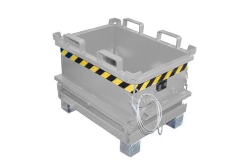 Bauer Mini-Klappbodenbehälter MSB 150 in RAL7005 Mausgrau