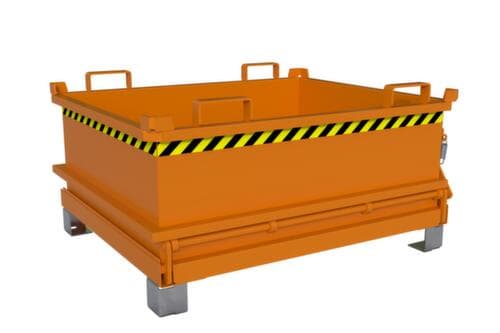 Bauer Mini-Klappbodenbehälter MSB 400 in RAL2000 Gelborange
