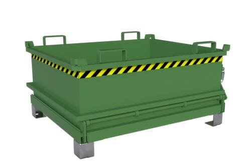 Bauer Mini-Klappbodenbehälter MSB 400 in RAL6011 Resedagrün