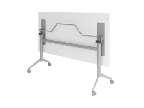 Fahrbarer Klapptisch, Höhe x Breite x Tiefe 750 x 1600 x 800 mm, Platte Eiche