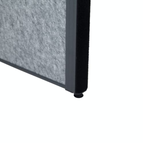 MAUL Stellwand-Tafel MAULconnecto, Höhe x Breite 1800 x 1000 mm, Wand dunkelgrau/hellgrau
