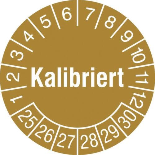 Prüfplakette mit Jahresfarbe