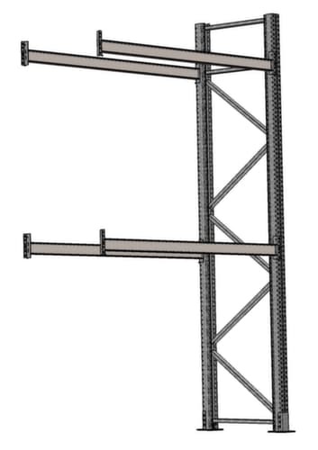 SCHULTE Palettenregal für 9 Paletten, 2825 mm breit, 3 Lagerebenen