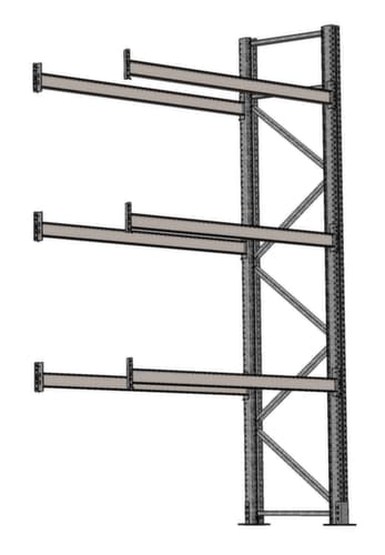 SCHULTE Palettenregal für 8 Paletten, 1950 mm breit, 4 Lagerebenen