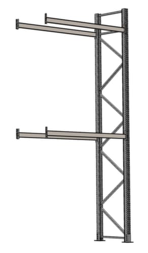 SCHULTE Palettenregal für 9 Paletten, 2825 mm breit, 3 Lagerebenen