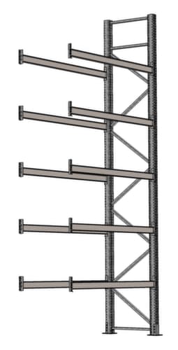 SCHULTE Palettenregal für 12 Paletten, 1950 mm breit, 6 Lagerebenen