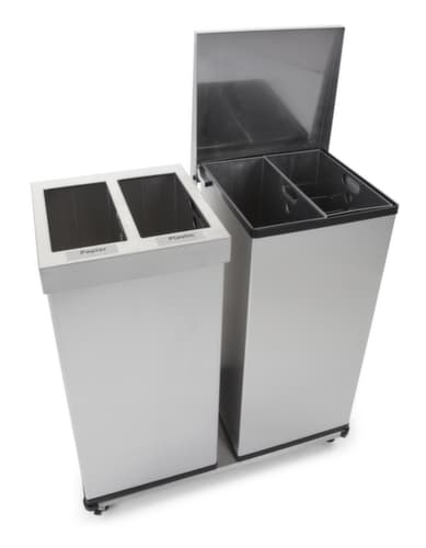 Wertstoffsammler Carro Mix mit Innenbehälter, 2 x 52,5 l