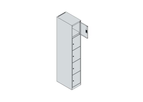 C+P Schließfachschrank Classic Plus, 5 Fächer
