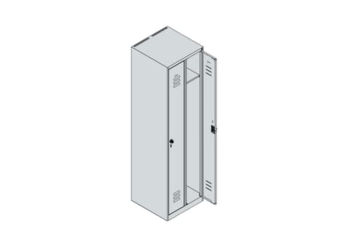 C+P Spind Classic Plus mit 2 Abteilen, Abteilbreite 250 mm