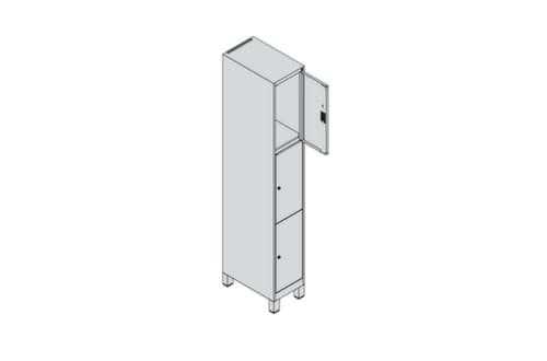 C+P Schließfachschrank Classic Plus, 3 Fächer
