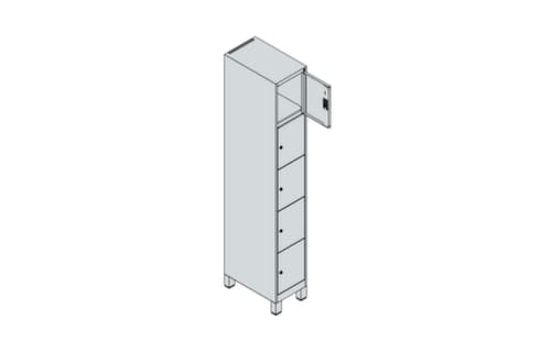 C+P Schließfachschrank Classic Plus, 5 Fächer