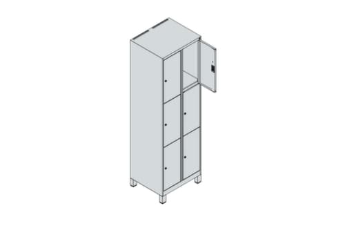 C+P Schließfachschrank Classic Plus, 6 Fächer