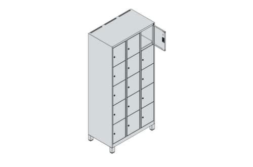C+P Schließfachschrank Classic Plus, 15 Fächer