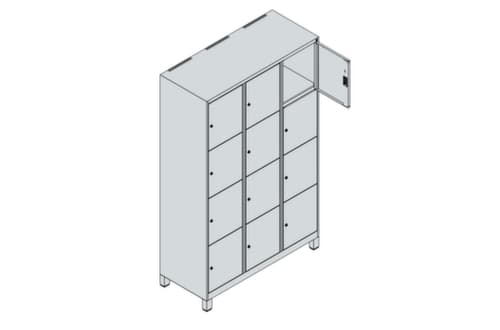 C+P Schließfachschrank Classic Plus, 12 Fächer