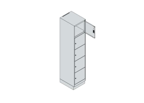 C+P Schließfachschrank Classic Plus, 5 Fächer