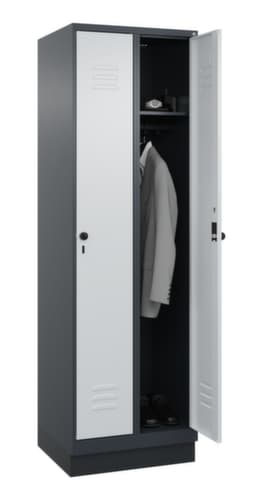 C+P Spind Classic Plus mit 2 Abteilen, Abteilbreite 300 mm