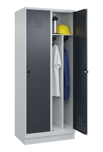 C+P Spind Classic Plus für Schwarz-Weiß-Trennung, Abteilbreite 400 mm