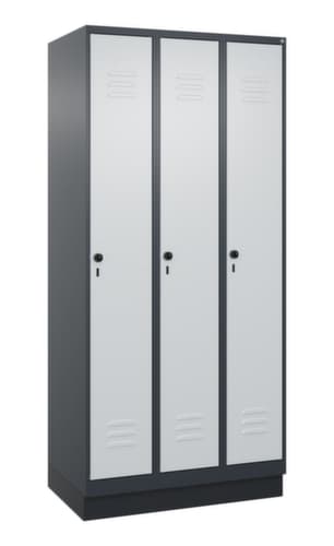C+P Spind Classic Plus für Schwarz-Weiß-Trennung, Abteilbreite 300 mm