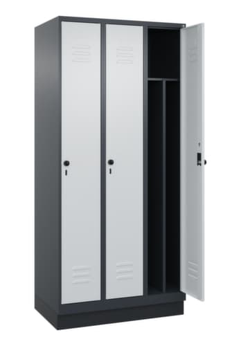 C+P Spind Classic Plus für Schwarz-Weiß-Trennung, Abteilbreite 300 mm