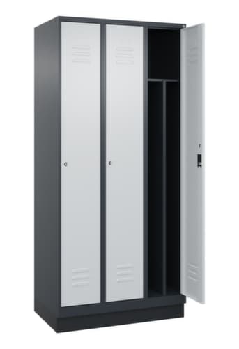 C+P Spind Classic Plus für Schwarz-Weiß-Trennung, Abteilbreite 300 mm