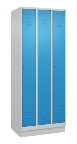 C+P Spind Classic Plus mit 3 Abteilen, Abteilbreite 250 mm