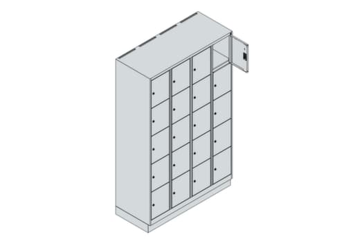 C+P Schließfachschrank Classic Plus, 20 Fächer