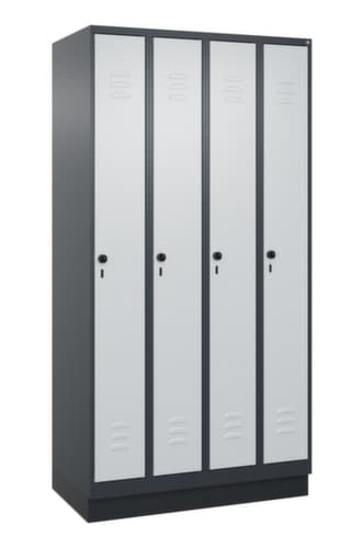 C+P Spind Classic Plus mit 4 Abteilen, Abteilbreite 250 mm