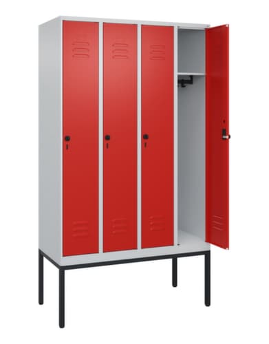 C+P Spind Classic Plus mit 4 Abteilen, Abteilbreite 300 mm