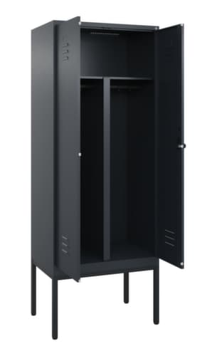 C+P PSA-Spind Classic Plus für Schwarz-Weiß-Trennung, Abteilbreite 400 mm