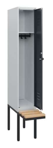C+P Spind Classic Plus mit Sitzbank, Abteilbreite 300 mm